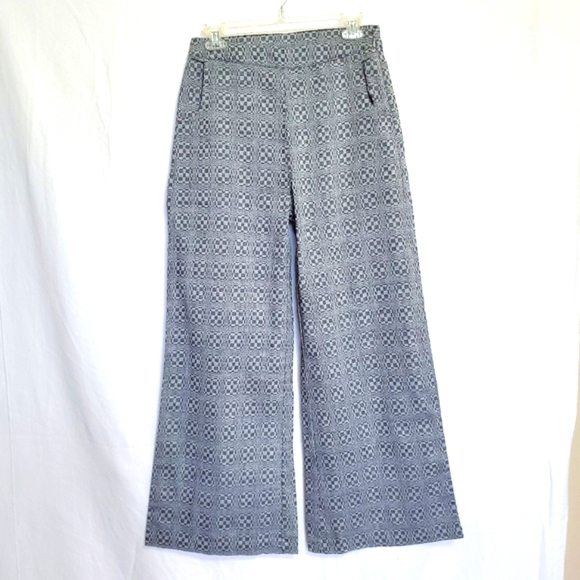 Stelen Wide Leg Pants High Rise Geometric Print NEW - Picture 1 of 9
